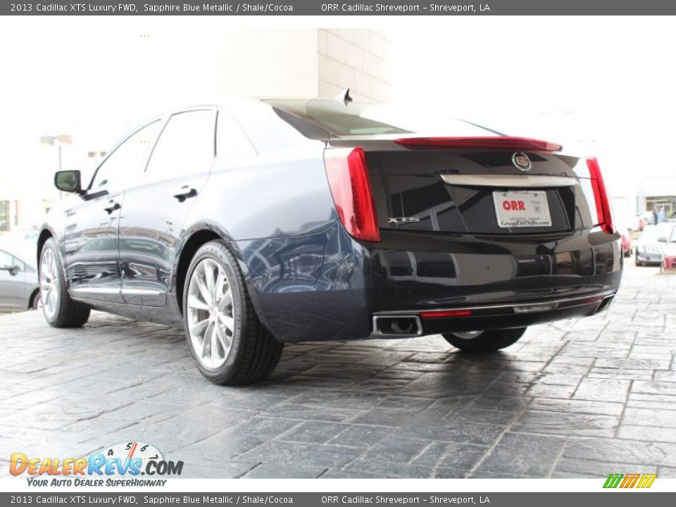 2013 Cadillac XTS Luxury FWD Sapphire Blue Metallic / Shale/Cocoa Photo #3