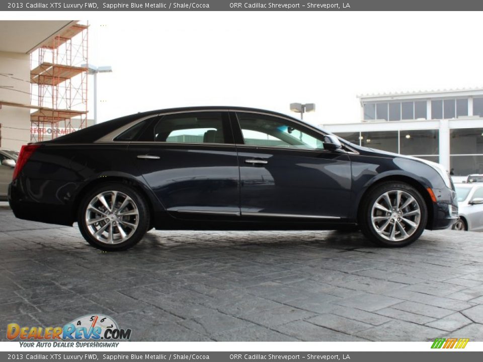 2013 Cadillac XTS Luxury FWD Sapphire Blue Metallic / Shale/Cocoa Photo #6