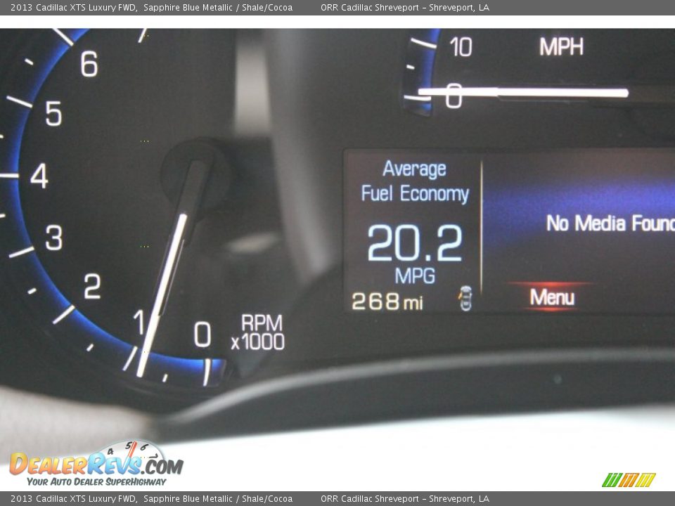 2013 Cadillac XTS Luxury FWD Sapphire Blue Metallic / Shale/Cocoa Photo #30