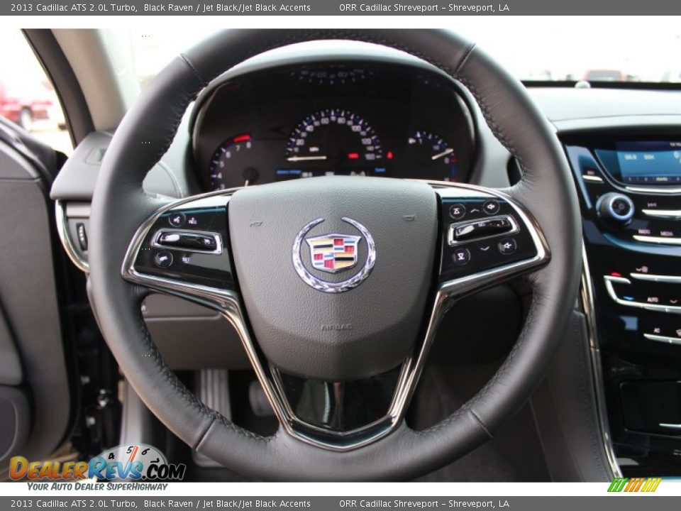 2013 Cadillac ATS 2.0L Turbo Black Raven / Jet Black/Jet Black Accents Photo #13