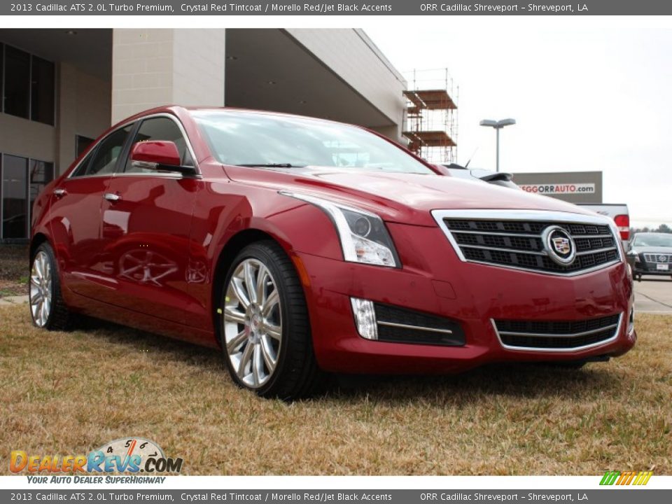 2013 Cadillac ATS 2.0L Turbo Premium Crystal Red Tintcoat / Morello Red/Jet Black Accents Photo #2