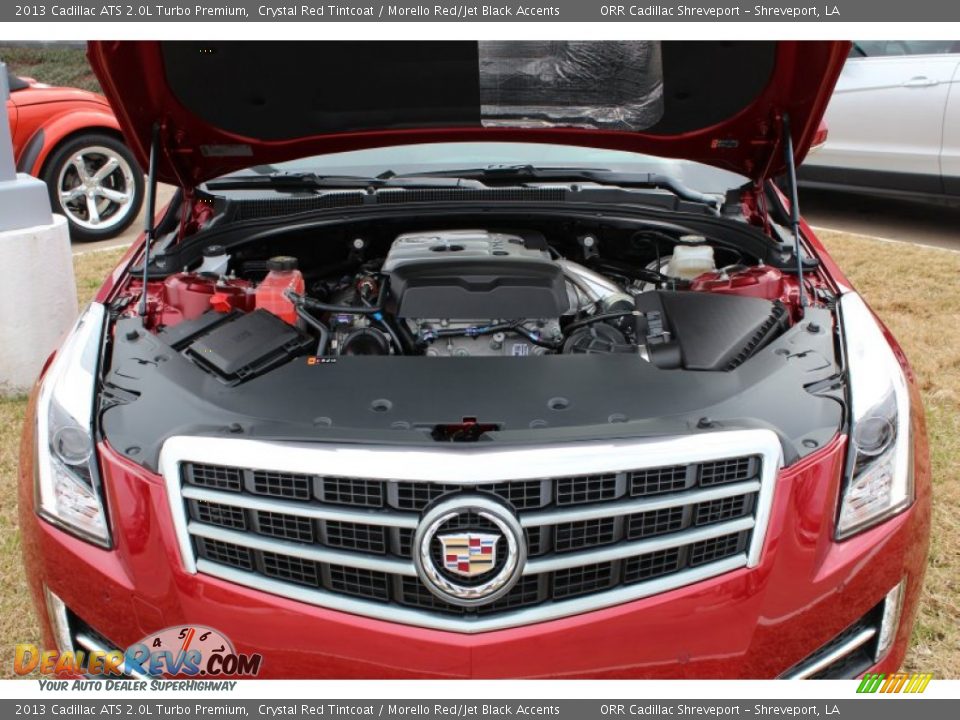 2013 Cadillac ATS 2.0L Turbo Premium Crystal Red Tintcoat / Morello Red/Jet Black Accents Photo #8