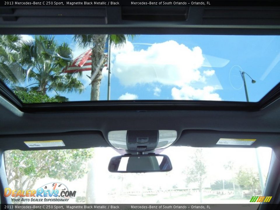 2013 Mercedes-Benz C 250 Sport Magnetite Black Metallic / Black Photo #7