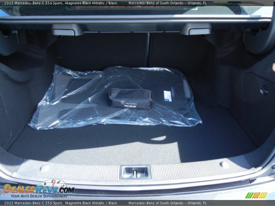 2013 Mercedes-Benz C 250 Sport Magnetite Black Metallic / Black Photo #11
