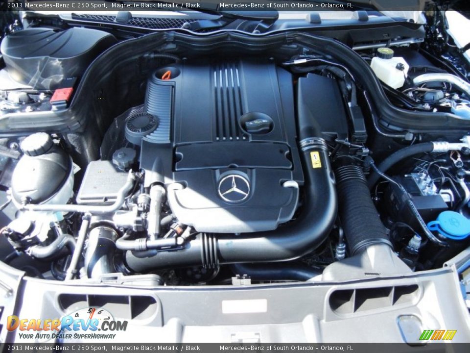2013 Mercedes-Benz C 250 Sport Magnetite Black Metallic / Black Photo #12