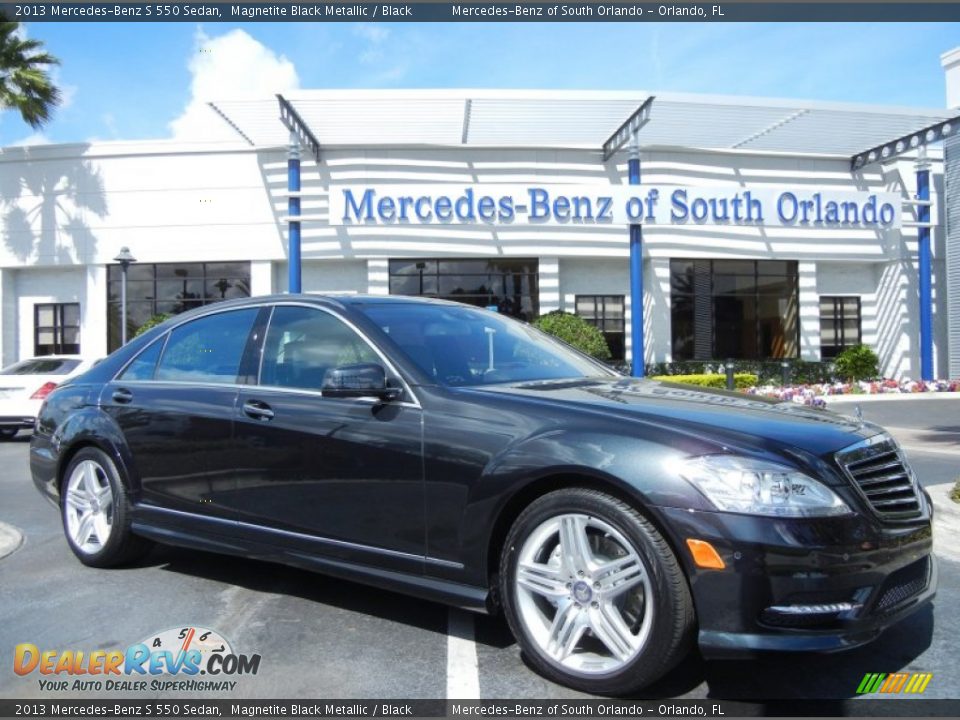 2013 Mercedes-Benz S 550 Sedan Magnetite Black Metallic / Black Photo #1