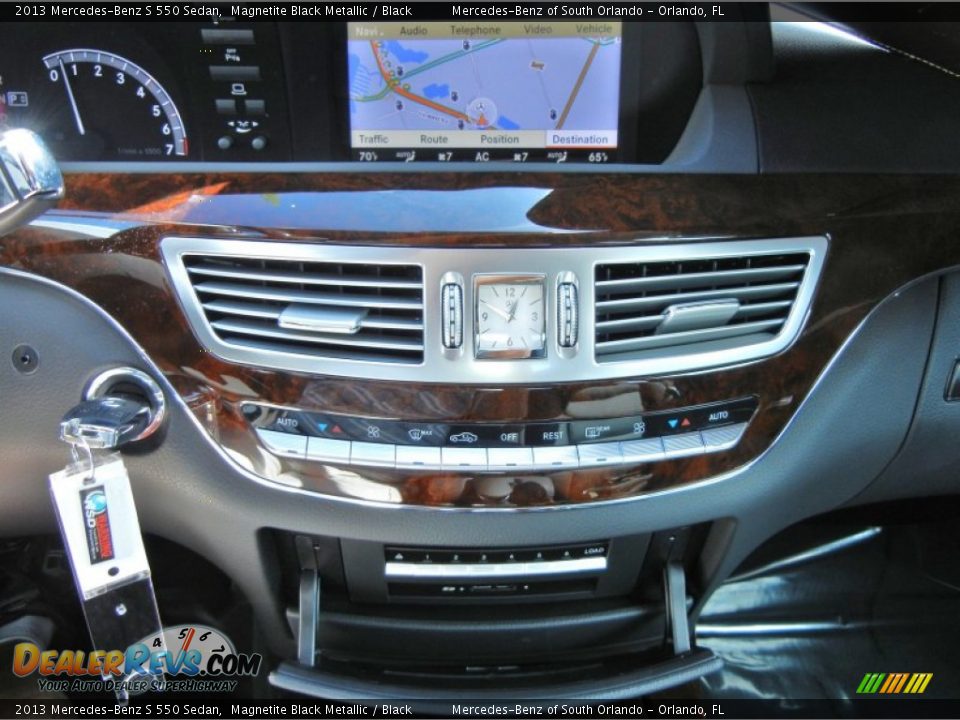 2013 Mercedes-Benz S 550 Sedan Magnetite Black Metallic / Black Photo #10