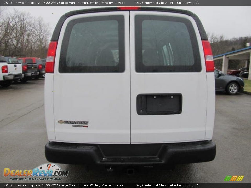 2013 Chevrolet Express 1500 AWD Cargo Van Summit White / Medium Pewter Photo #5