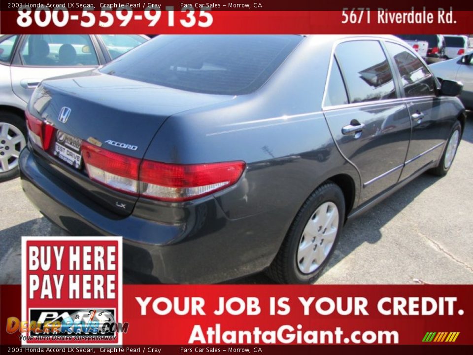 2003 Honda Accord LX Sedan Graphite Pearl / Gray Photo #3