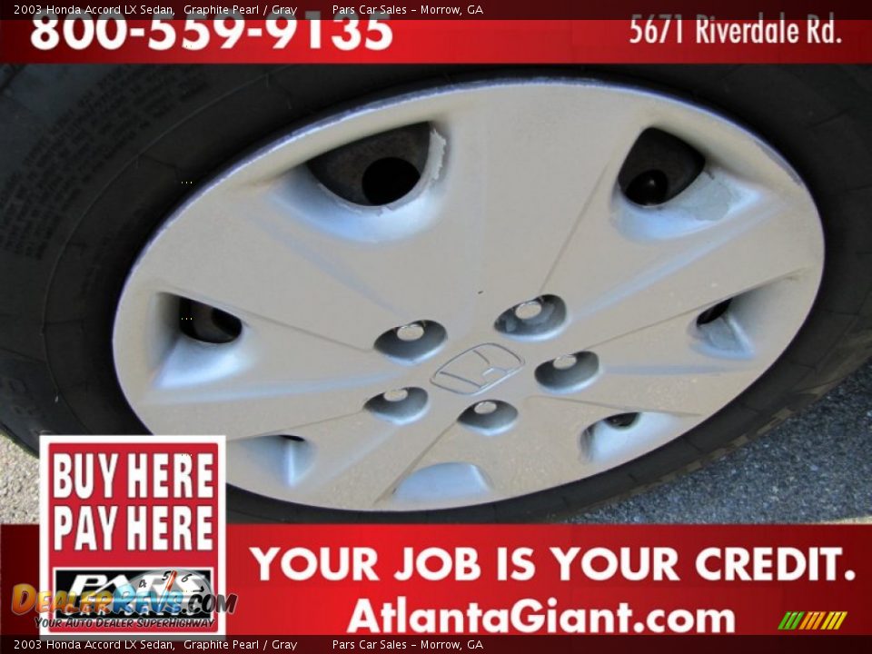 2003 Honda Accord LX Sedan Graphite Pearl / Gray Photo #5