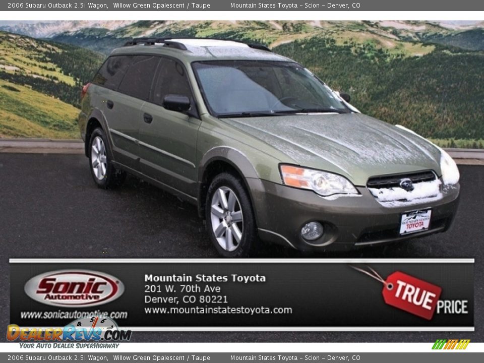 2006 Subaru Outback 2.5i Wagon Willow Green Opalescent / Taupe Photo #1