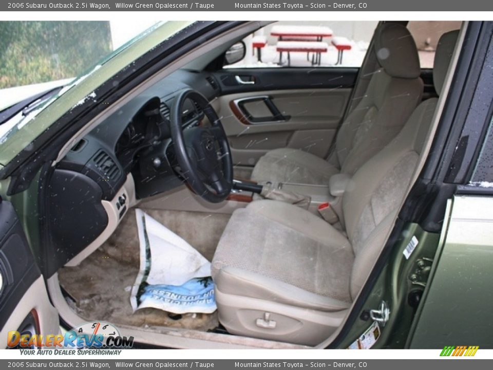 2006 Subaru Outback 2.5i Wagon Willow Green Opalescent / Taupe Photo #10