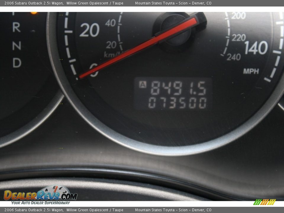 2006 Subaru Outback 2.5i Wagon Willow Green Opalescent / Taupe Photo #25