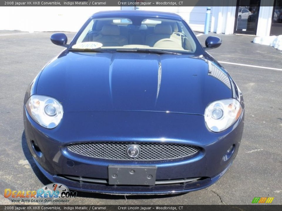 2008 Jaguar XK XK8 Convertible Indigo Metallic / Caramel Photo #2