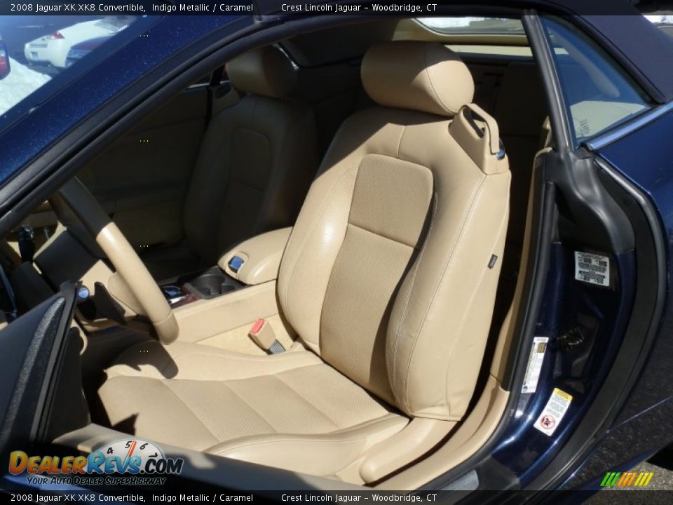 Front Seat of 2008 Jaguar XK XK8 Convertible Photo #7