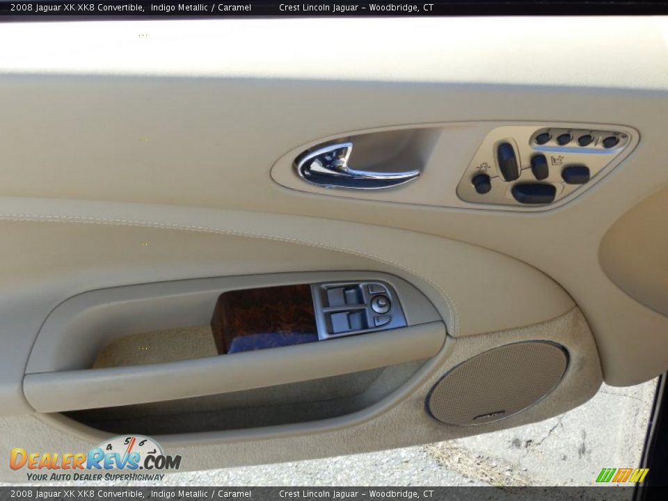 2008 Jaguar XK XK8 Convertible Indigo Metallic / Caramel Photo #9