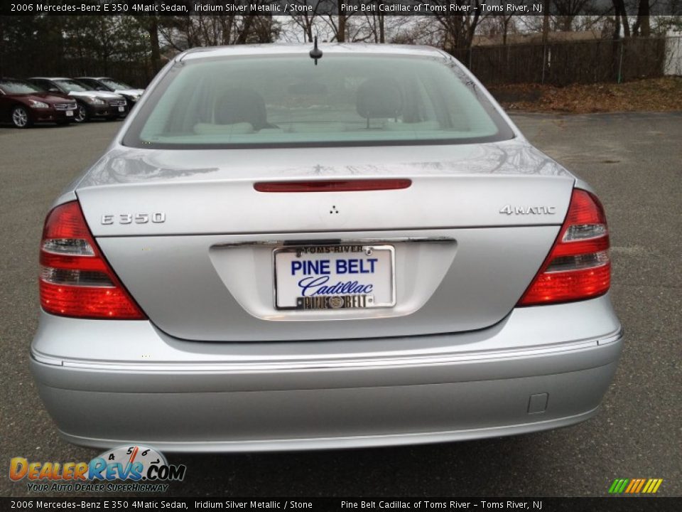 2006 Mercedes-Benz E 350 4Matic Sedan Iridium Silver Metallic / Stone Photo #6