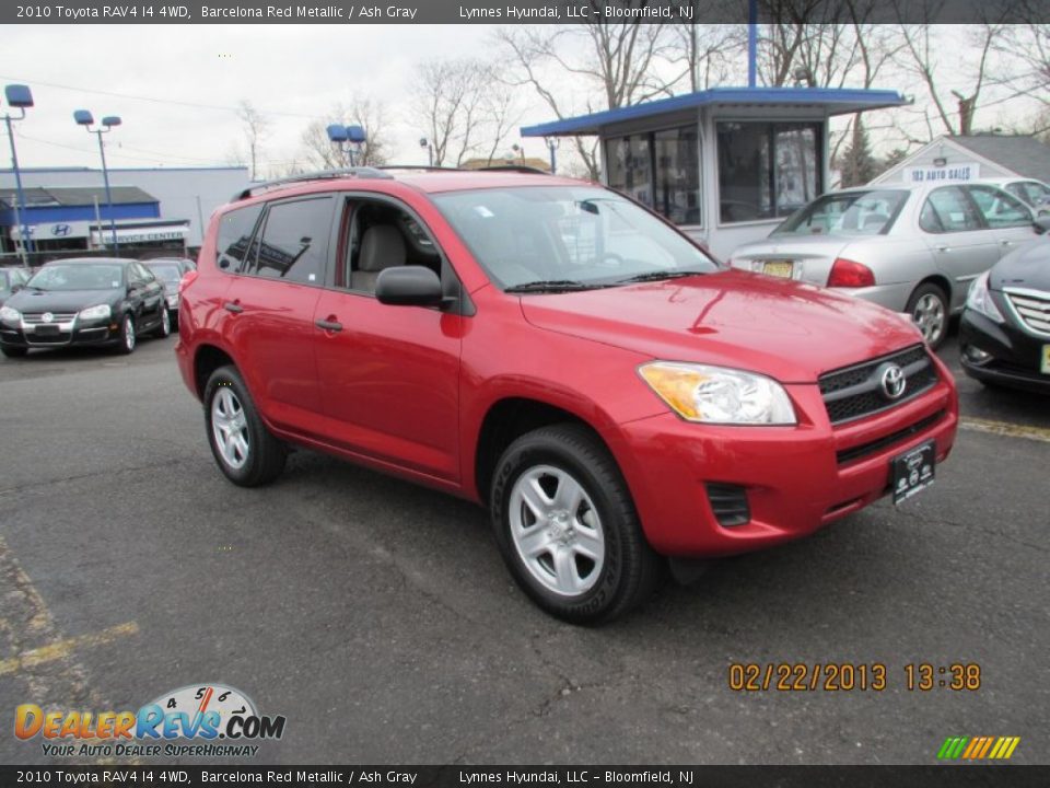 2010 Toyota RAV4 I4 4WD Barcelona Red Metallic / Ash Gray Photo #2