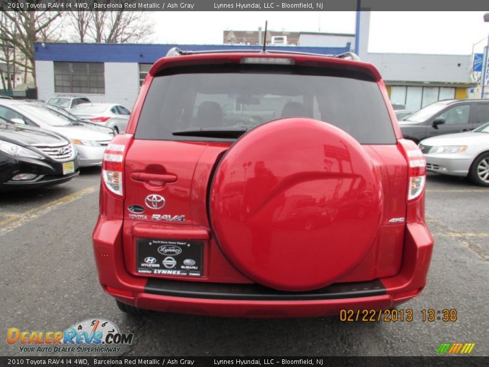 2010 Toyota RAV4 I4 4WD Barcelona Red Metallic / Ash Gray Photo #3
