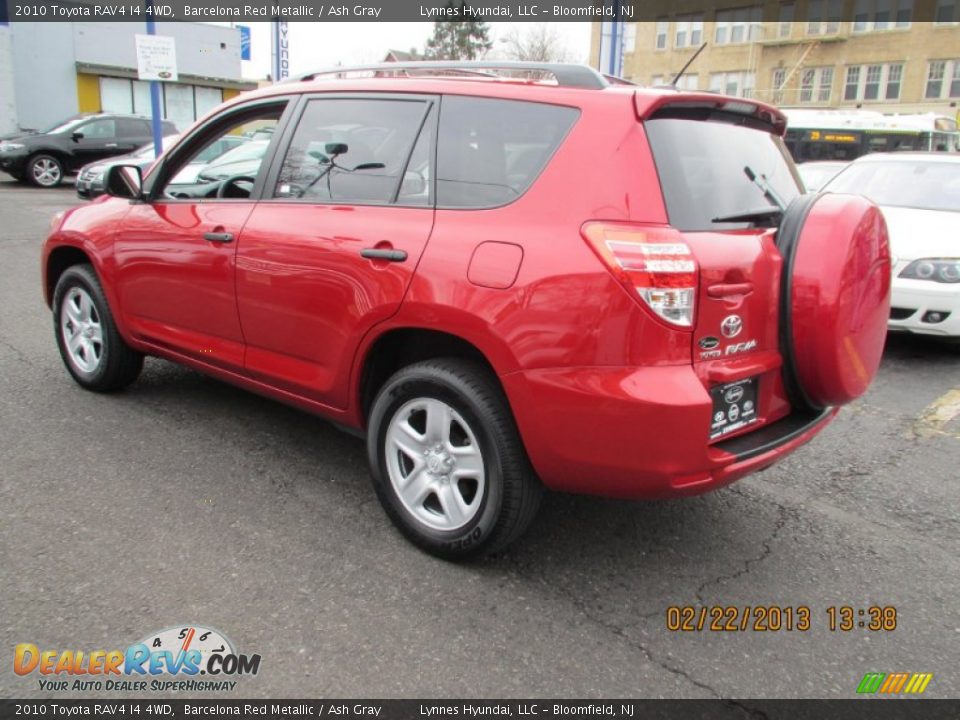 2010 Toyota RAV4 I4 4WD Barcelona Red Metallic / Ash Gray Photo #4