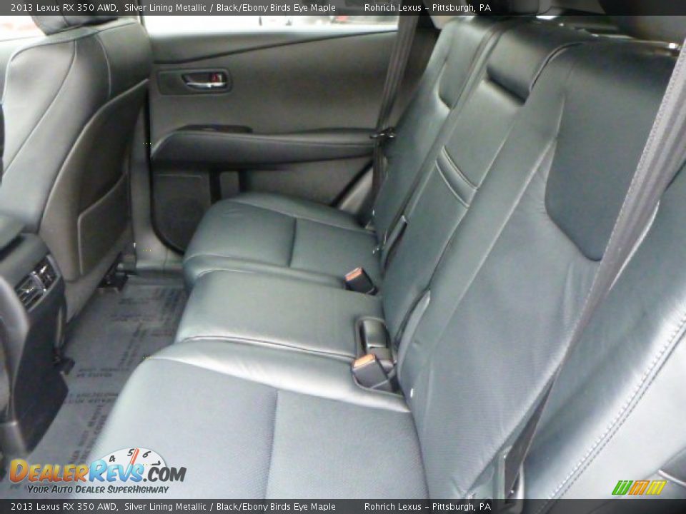 2013 Lexus RX 350 AWD Silver Lining Metallic / Black/Ebony Birds Eye Maple Photo #11
