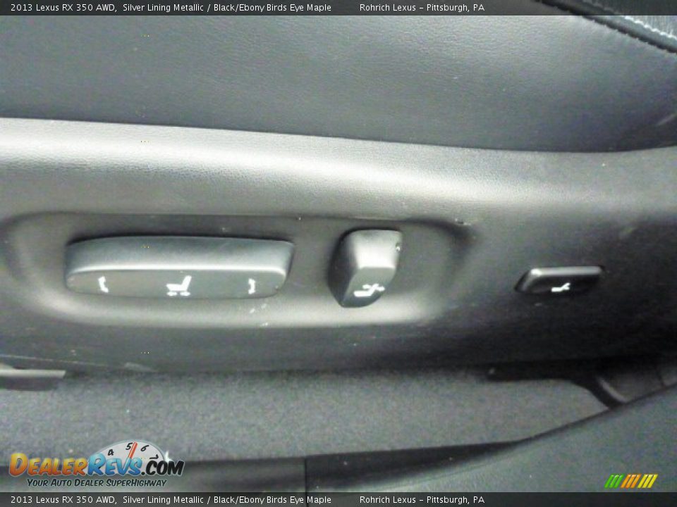 2013 Lexus RX 350 AWD Silver Lining Metallic / Black/Ebony Birds Eye Maple Photo #16