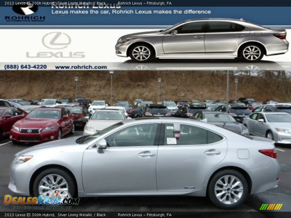 2013 Lexus ES 300h Hybrid Silver Lining Metallic / Black Photo #1