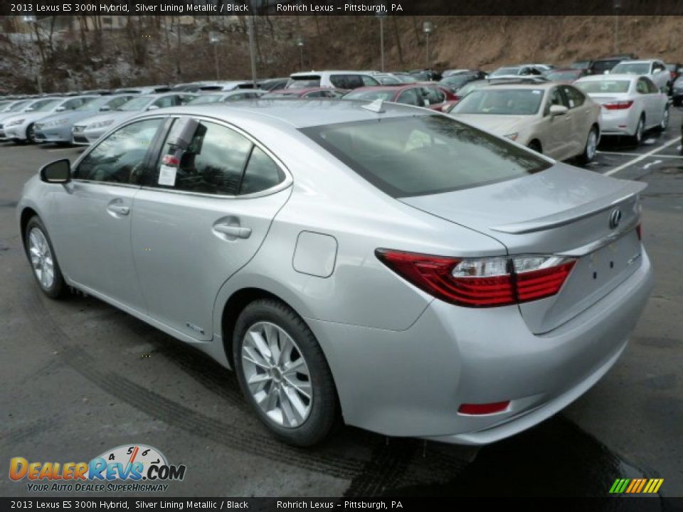 2013 Lexus ES 300h Hybrid Silver Lining Metallic / Black Photo #2
