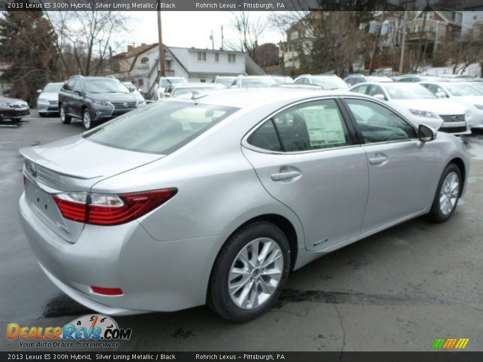 2013 Lexus ES 300h Hybrid Silver Lining Metallic / Black Photo #4