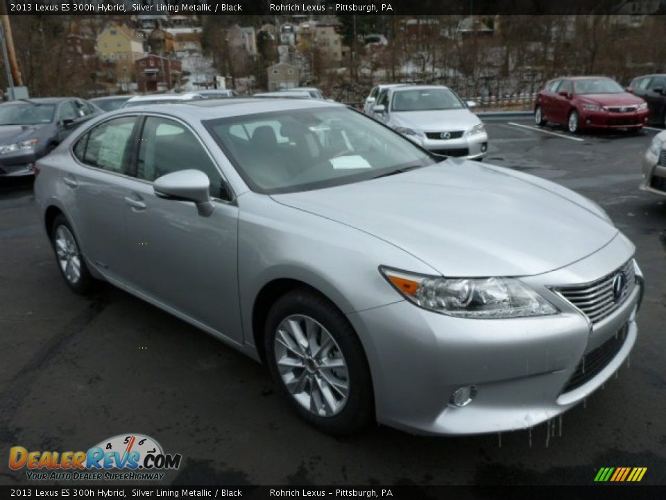 2013 Lexus ES 300h Hybrid Silver Lining Metallic / Black Photo #6