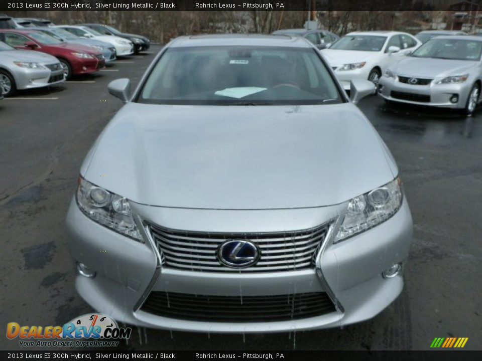 2013 Lexus ES 300h Hybrid Silver Lining Metallic / Black Photo #7