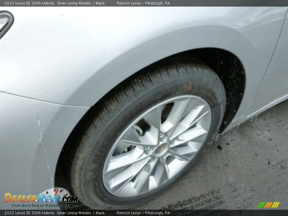 2013 Lexus ES 300h Hybrid Silver Lining Metallic / Black Photo #9