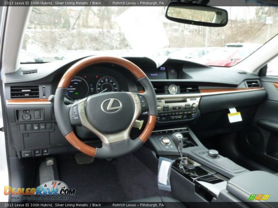 2013 Lexus ES 300h Hybrid Silver Lining Metallic / Black Photo #12