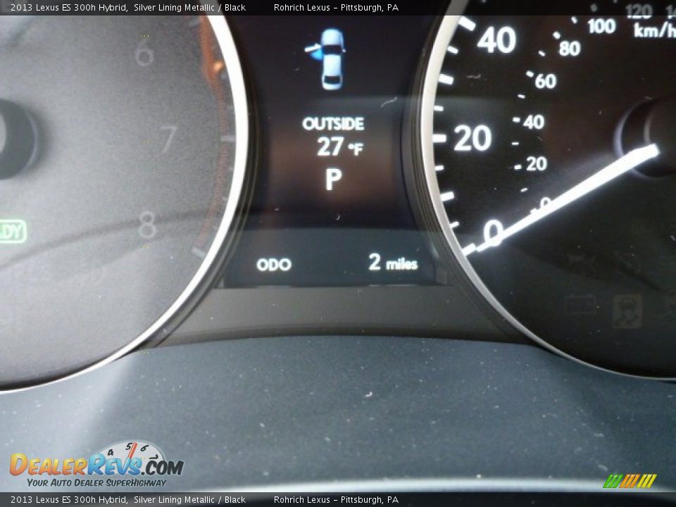 2013 Lexus ES 300h Hybrid Silver Lining Metallic / Black Photo #19
