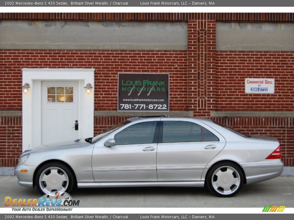 2002 Mercedes-Benz S 430 Sedan Brilliant Silver Metallic / Charcoal Photo #1