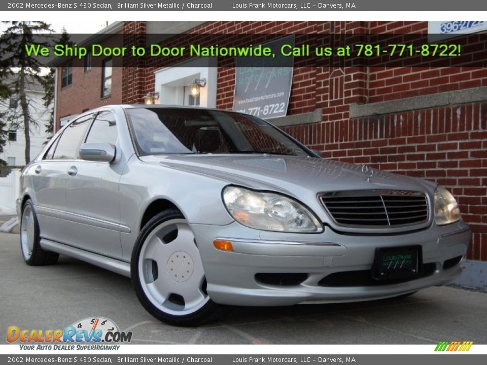 2002 Mercedes-Benz S 430 Sedan Brilliant Silver Metallic / Charcoal Photo #4