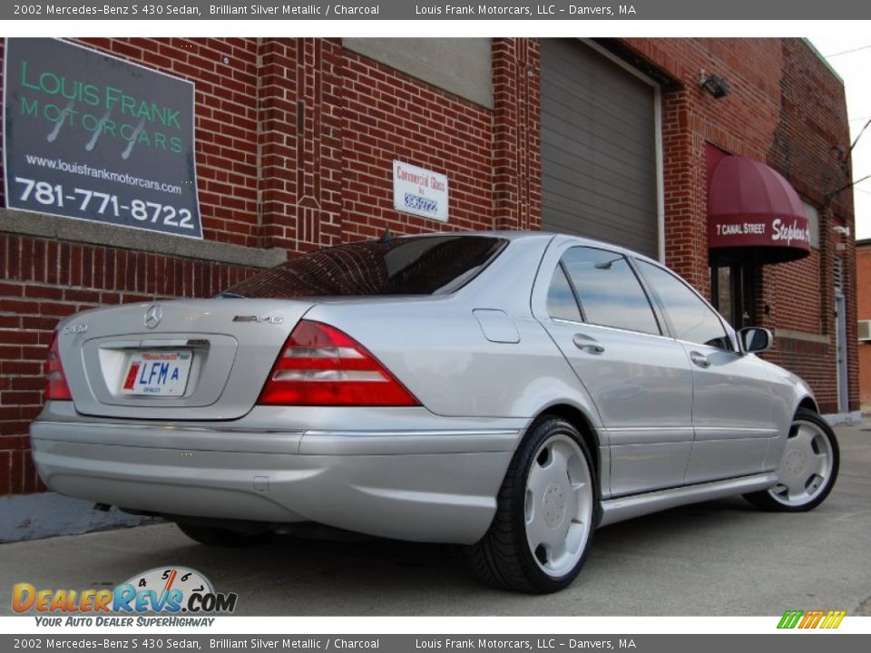 2002 Mercedes-Benz S 430 Sedan Brilliant Silver Metallic / Charcoal Photo #5