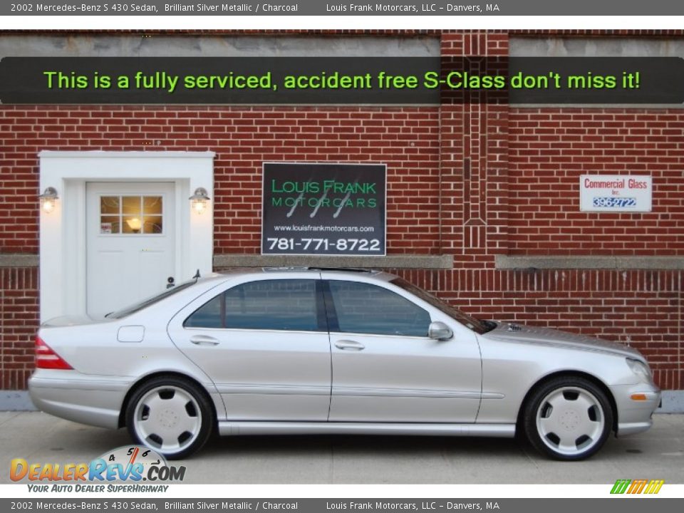 2002 Mercedes-Benz S 430 Sedan Brilliant Silver Metallic / Charcoal Photo #6