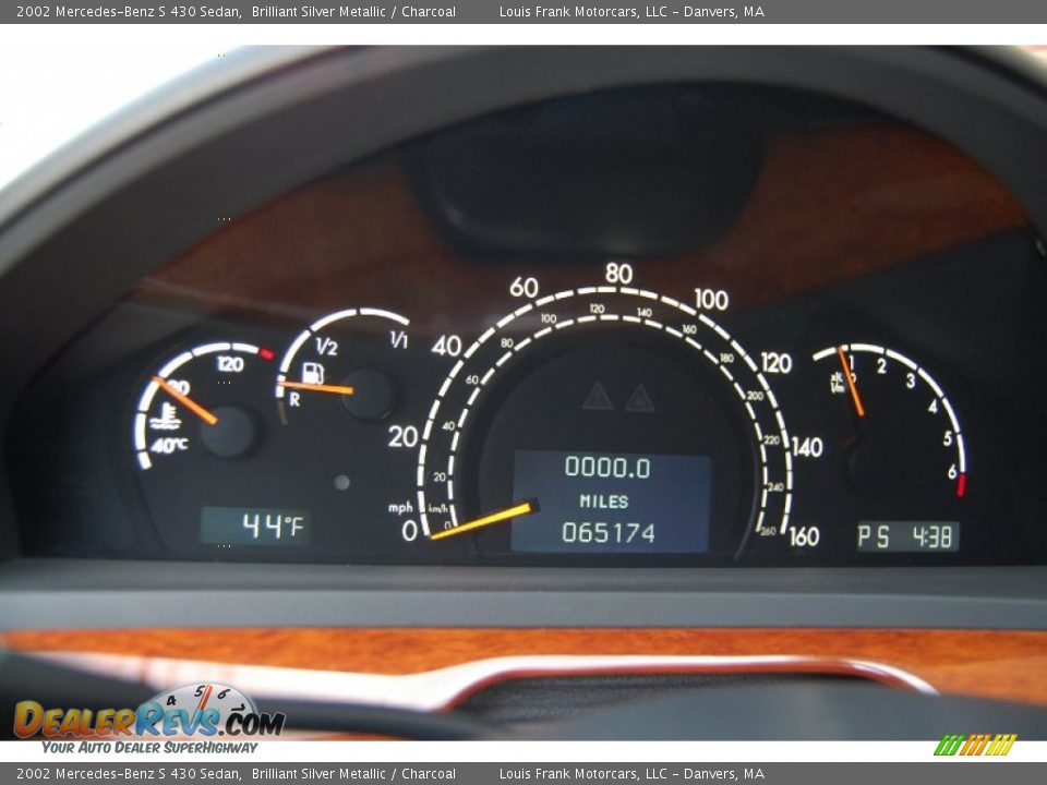 2002 Mercedes-Benz S 430 Sedan Brilliant Silver Metallic / Charcoal Photo #7