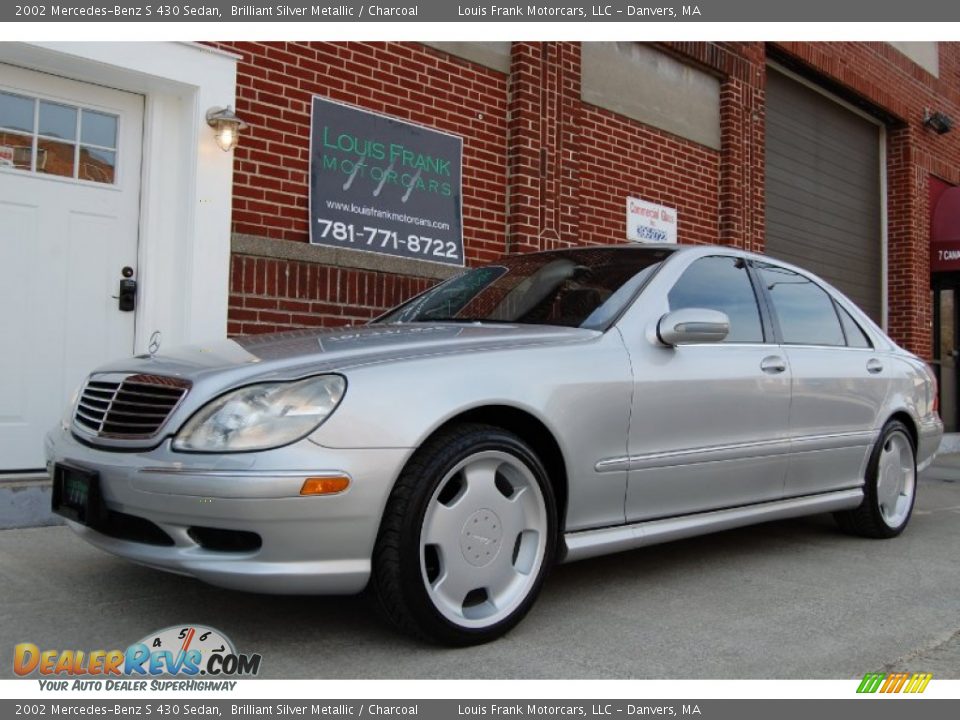2002 Mercedes-Benz S 430 Sedan Brilliant Silver Metallic / Charcoal Photo #10