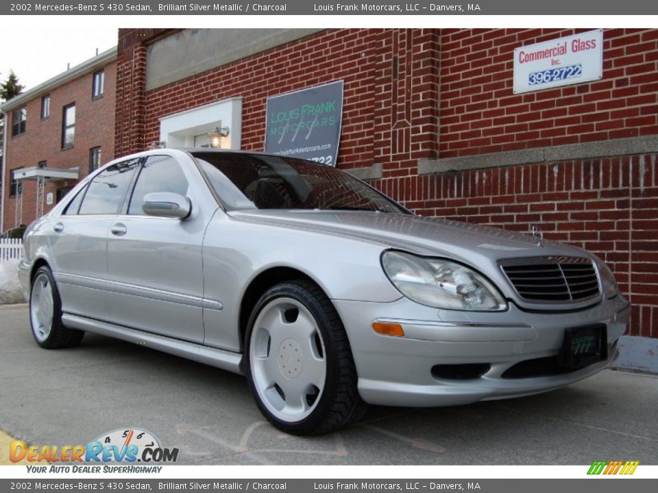 2002 Mercedes-Benz S 430 Sedan Brilliant Silver Metallic / Charcoal Photo #11