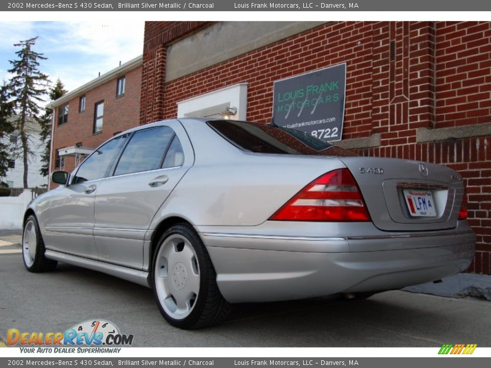 2002 Mercedes-Benz S 430 Sedan Brilliant Silver Metallic / Charcoal Photo #12