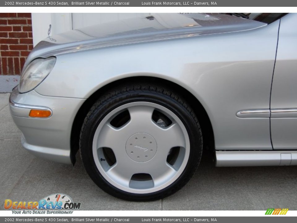 2002 Mercedes-Benz S 430 Sedan Brilliant Silver Metallic / Charcoal Photo #14