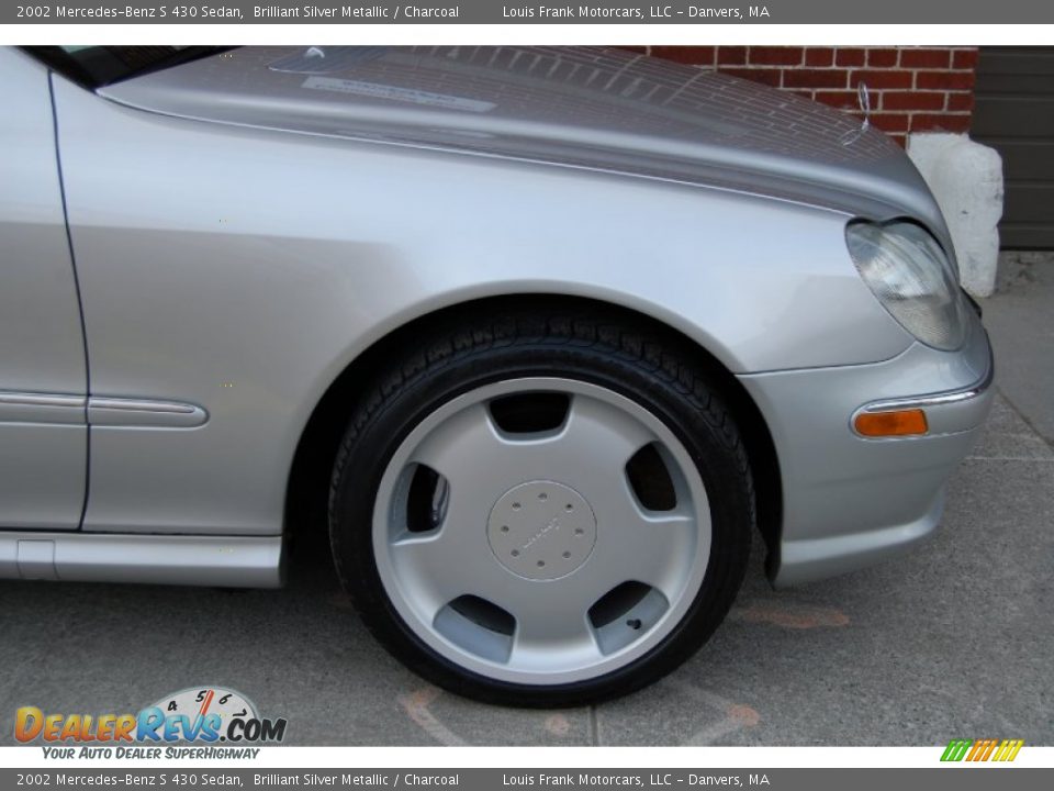 2002 Mercedes-Benz S 430 Sedan Brilliant Silver Metallic / Charcoal Photo #15