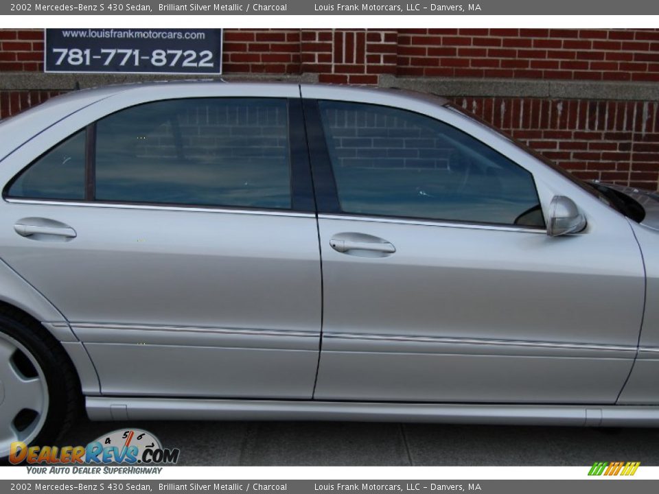 2002 Mercedes-Benz S 430 Sedan Brilliant Silver Metallic / Charcoal Photo #17