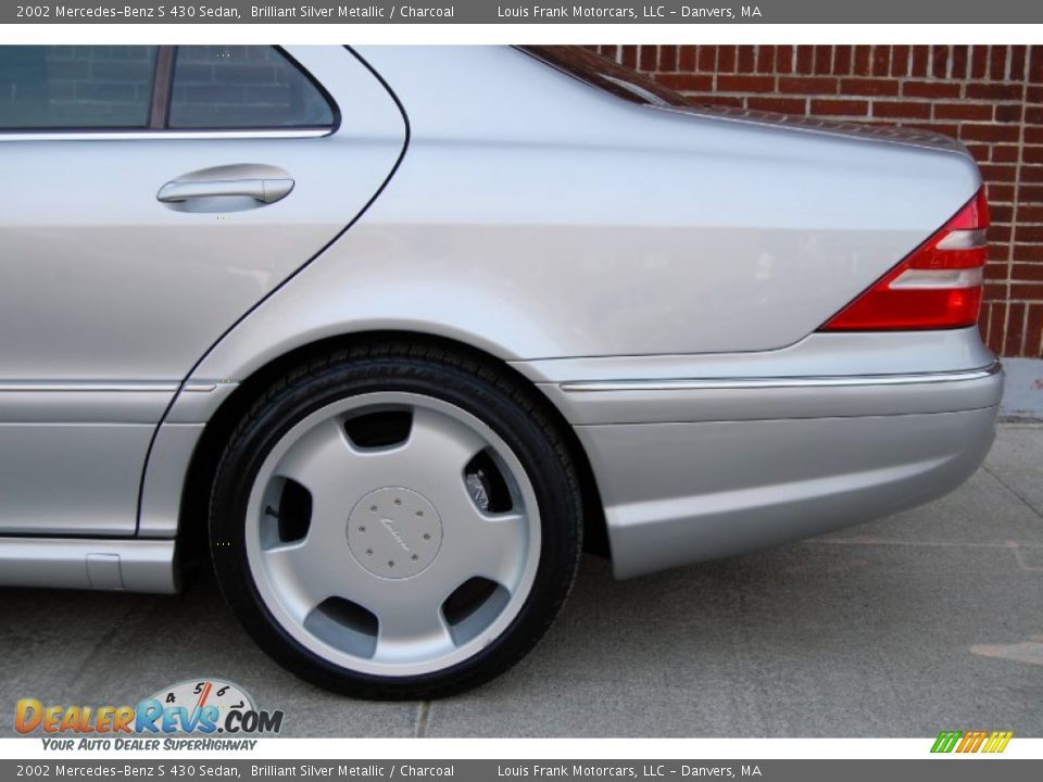 2002 Mercedes-Benz S 430 Sedan Brilliant Silver Metallic / Charcoal Photo #18