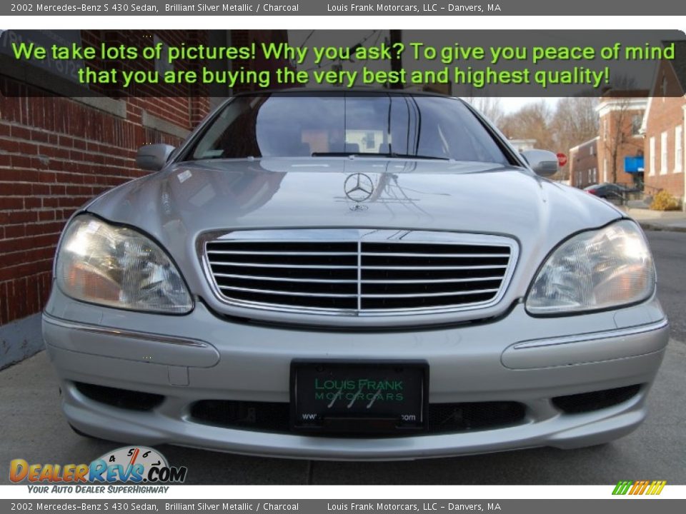 2002 Mercedes-Benz S 430 Sedan Brilliant Silver Metallic / Charcoal Photo #21