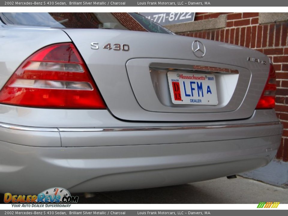 2002 Mercedes-Benz S 430 Sedan Brilliant Silver Metallic / Charcoal Photo #23