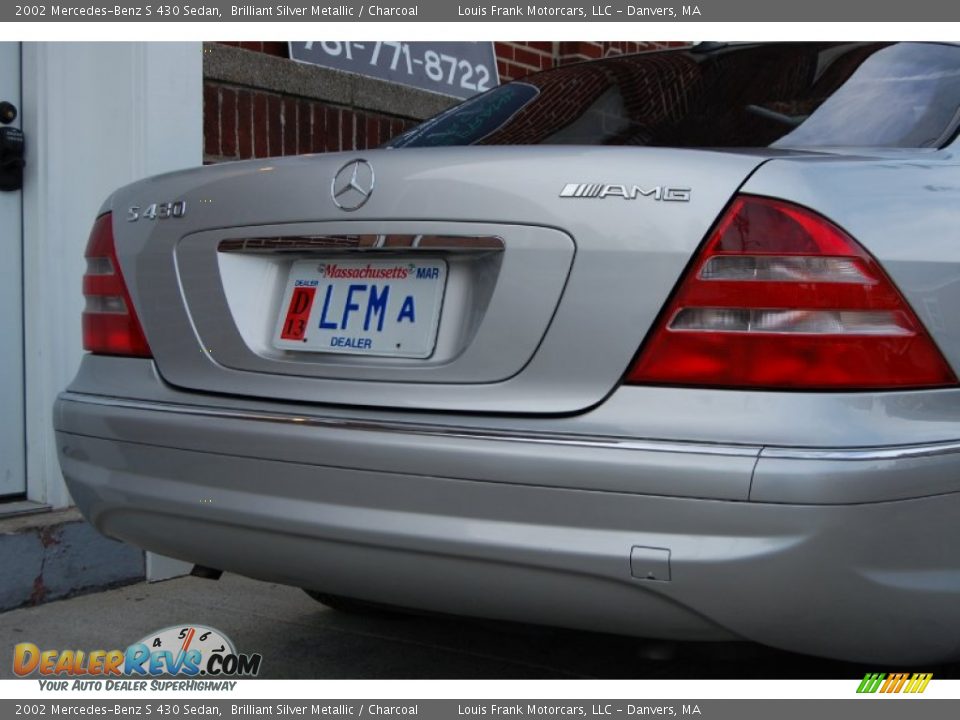 2002 Mercedes-Benz S 430 Sedan Brilliant Silver Metallic / Charcoal Photo #24