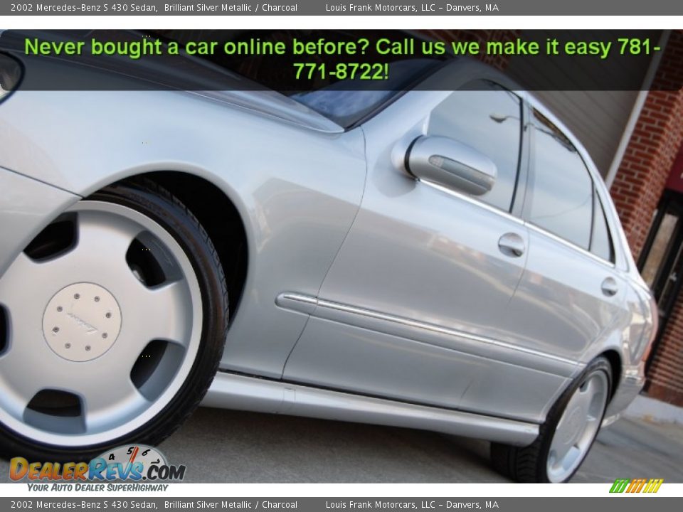2002 Mercedes-Benz S 430 Sedan Brilliant Silver Metallic / Charcoal Photo #25